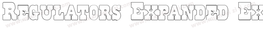 Regulators Expanded Expanded字体转换